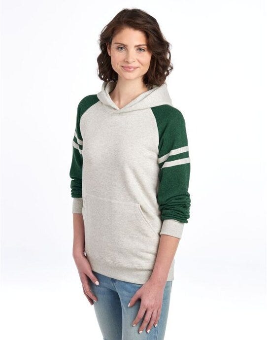 variant-colour: Oatmeal Heather/ Forest Green Heather